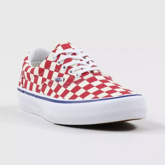 Vans Other - Vans era pro checker  red canvas sneaker shoes